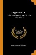 Apperception di Thomas Godolphin Rooper edito da Franklin Classics Trade Press