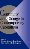 Continuity and Change in Contemporary Capitalism edito da Cambridge University Press