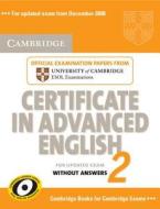 Cambridge Certificate In Advanced English 2 For Updated Exam Student\'s Book Without Answers di Cambridge ESOL edito da Cambridge University Press