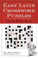 Easy Latin Crossword Puzzles di Betty Wallace Robinett, Virginia French Allen edito da NTC Publishing Group,U.S.
