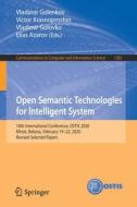 Open Semantic Technologies for Intelligent System edito da Springer International Publishing