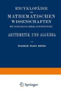 Arithmetik und Algebra di Wilhelm Franz Meyer edito da Vieweg+Teubner Verlag