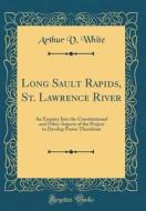 Long Sault Rapids, St. Lawrence River: An Enquiry Into the Constitutional and Other Aspects of the Project to Develop Power Therefrom (Classic Reprint di Arthur V. White edito da Forgotten Books