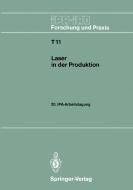 Laser in der Produktion edito da Springer Berlin Heidelberg