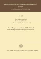 Umwandlungen in warmfesten Stählen, Versuch einer Gleichgewichtsdarstellung der Karbidphasen di Adolf Rose edito da VS Verlag für Sozialwissenschaften