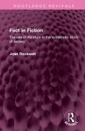 Fact In Fiction di Joan Rockwell edito da Taylor & Francis Ltd