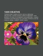 1809 deaths di Books Llc edito da Books LLC, Reference Series