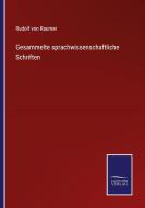 Gesammelte sprachwissenschaftliche Schriften di Rudolf Von Raumer edito da Salzwasser-Verlag