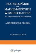 Encyklopädie der Mathematischen Wissenschaften mit Einschluss ihrer Anwendungen di Wilhelm Franz Meyer edito da Vieweg+Teubner Verlag