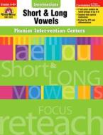 Phonics Intervention Centers: Short and Long Vowels, Grades 4-6+ di Evan-Moor Educational Publishers edito da Evan-Moor Educational Publishers