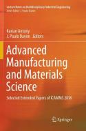 Advanced Manufacturing and Materials Science edito da Springer International Publishing