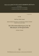 Die Informationsübertragung bei der Mikroskopie mit Röntgenstrahlen di Günther Langner edito da VS Verlag für Sozialwissenschaften
