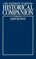 The Statesman¿s Year-Book Historical Companion di John Paxton edito da Palgrave Macmillan