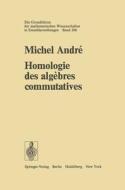 Homologie des algebres commutatives di M. Andre edito da Springer Berlin Heidelberg