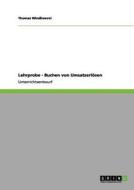 Lehrprobe - Buchen von Umsatzerlösen di Thomas Windhoevel edito da GRIN Verlag