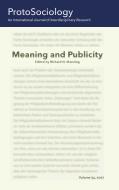 Meaning and Publicity edito da Books on Demand