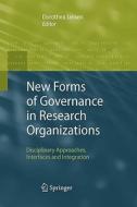 New Forms of Governance in Research Organizations edito da Springer Netherlands