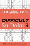 The Times Difficult Su Doku Book 4 di Puzzler Media edito da HarperCollins Publishers