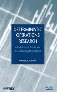 Deterministic Operations Resea di Rader edito da John Wiley & Sons