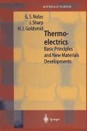 Thermoelectrics di J. Goldsmid, G. S. Nolas, J. Sharp edito da Springer Berlin Heidelberg