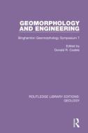 Geomorphology And Engineering edito da Taylor & Francis Ltd