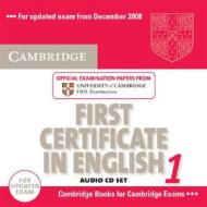 Cambridge First Certificate In English 1 For Updated Exam Audio Cds (2) di Cambridge ESOL edito da Cambridge University Press