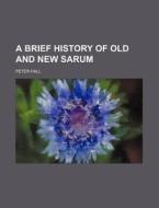 A Brief History Of Old And New Sarum di Peter Hall edito da Rarebooksclub.com
