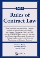 Rules of Contract Law: 2019-2020 di Charles L. Knapp, Nathan M. Crystal, Harry G. Prince edito da ASPEN PUBL