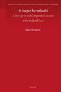 Srinagar Burushaski: A Descriptive and Comparative Account with Analyzed Texts di Sadaf Munshi edito da BRILL ACADEMIC PUB