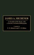 James A. Michener di F. X. Roberts, C. D. Rhine edito da Greenwood Press