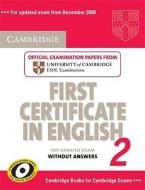 Cambridge First Certificate In English 2 For Updated Exam Student\'s Book Without Answers di Cambridge ESOL edito da Cambridge University Press