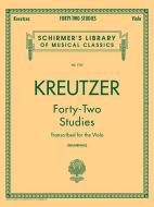 42 Studies Transcribed for the Viola: Schirmer Library of Classics Volume 1737 Viola Method edito da G SCHIRMER