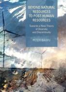 Beyond Natural Resources to Post-Human Resources: Towards a New Theory of Diversity and Discontinuity di Peter Baofu edito da CAMBRIDGE SCHOLARS PUB