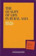 The Quality of Life in Rural Asia di David Bloom edito da Asian Dev Bank