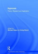 Hypnosis di Irving Kirsch edito da Taylor & Francis Ltd
