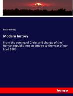 Modern history di Peter Fredet edito da hansebooks