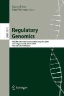 Regulatory Genomics edito da Springer Berlin Heidelberg