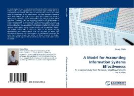 A Model for Accounting Information Systems Effectiveness di Henry Chalu edito da LAP Lambert Acad. Publ.