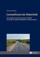 Lernsoftware im Unterricht di Thomas Diester edito da Lang, Peter GmbH