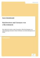 Reichweiten und Grenzen von e-Recruitment di Karen Golembowski edito da Diplom.de
