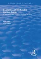 Economics of Marketable Surplus Supply di Ping Zong, John Davis edito da Taylor & Francis Ltd