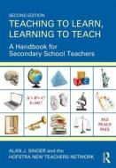 Teaching to Learn, Learning to Teach di Alan J. Singer edito da Taylor & Francis Ltd