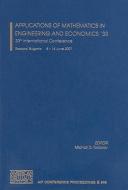 Applications of Mathematics in Engineering and Economics '33: 33rd International Conference edito da SPRINGER NATURE