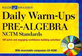 Pre-Algebra: NCTM Standards [With CDROM] di Betsy Berry edito da Walch Education