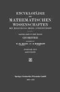 Geometrie di W. Fr. Meyer, H. Mohrmann edito da Vieweg+Teubner Verlag