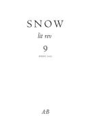Snow Lit Rev, No. 9 edito da ALLARDYCE BOOK