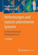 Verformungen und statisch unbestimmte Systeme di Otto Wetzell, Wolfgang Krings edito da Vieweg+Teubner Verlag