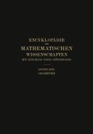Encyklopädie der Mathematischen Wissenschaften mit Einschluss ihrer Anwendungen di W. Fr. Meyer, H. Mohrmann edito da Vieweg+Teubner Verlag