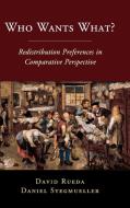 Who Wants What?: Redistribution Preferences in Comparative Perspective di David Rueda, Daniel Stegmueller edito da CAMBRIDGE