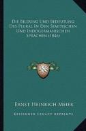 Die Bildung Und Bedeutung Des Plural in Den Semitischen Und Indogermanischen Sprachen (1846) di Ernst Heinrich Meier edito da Kessinger Publishing